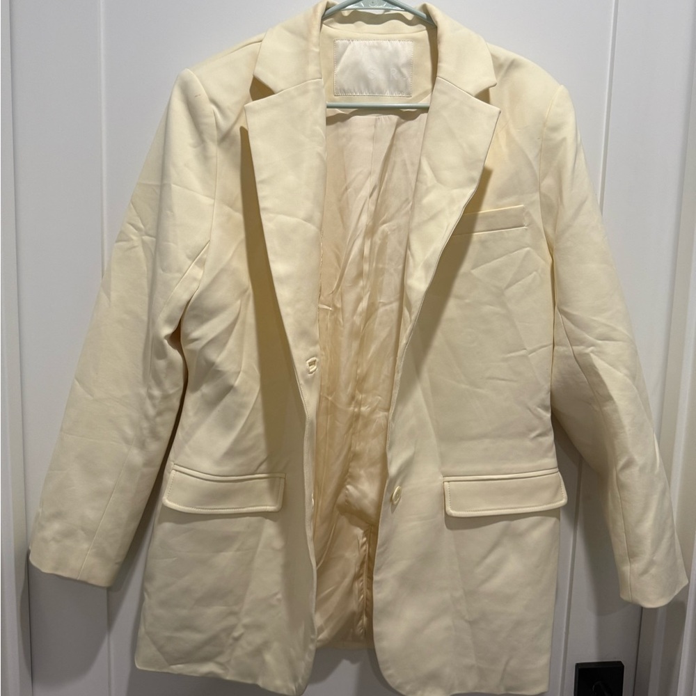 SIR the label Women's Light Yellow Blazer